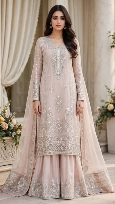 organza suit good quality no use unsticed