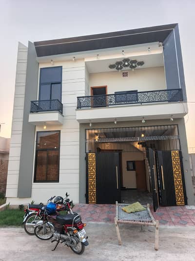 Ajwa Garden Civil Hospital Road New brand luxury 5 marly proper double story house for sale