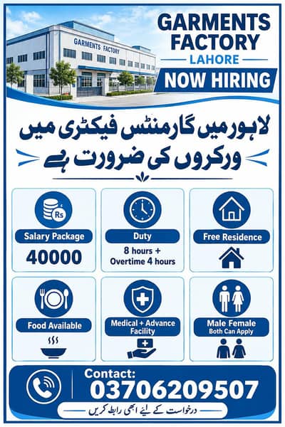 WORK AVAİLABLE FOR MALES AND FEMALES