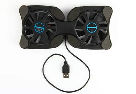 Foldable USB Laptop Cooling Pad | Dual Fan Stand for 7-15"