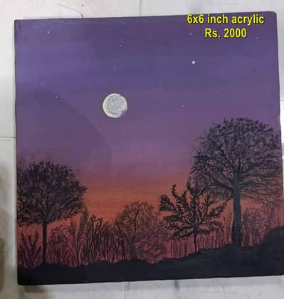 Acrylic paintings newy painted for decoration