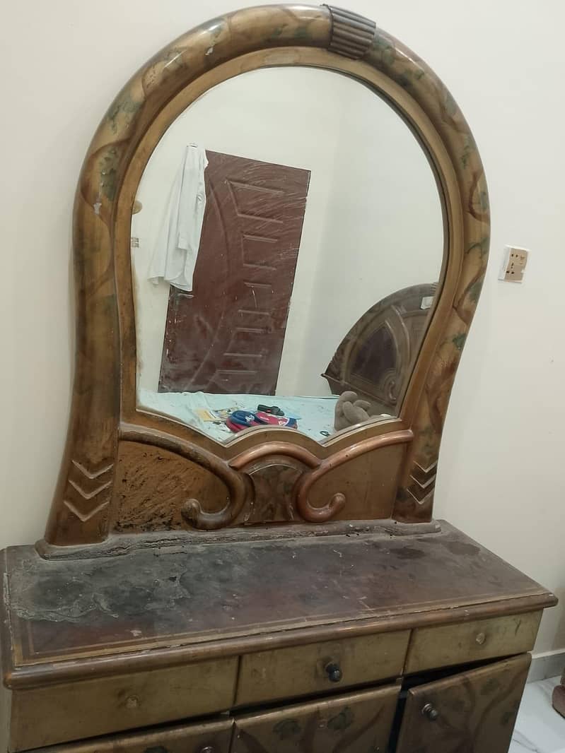 bed and dressing with side table 1
