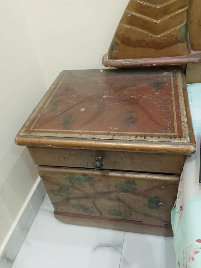 bed and dressing with side table 10