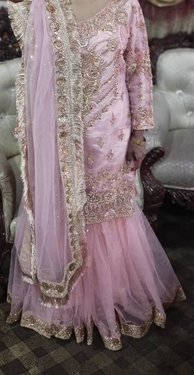 wedding dress with Havey shirt and dupta