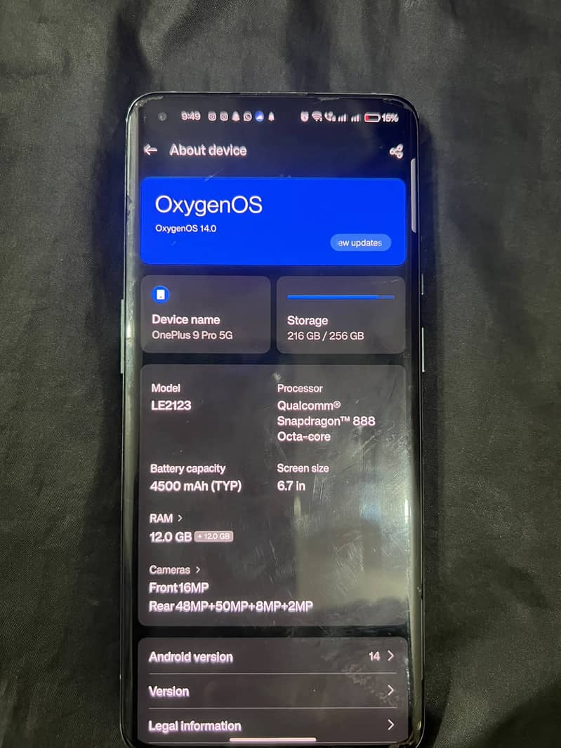 One Plus 9 Pro 6