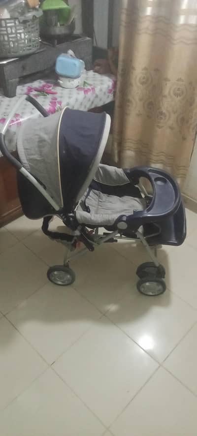 Large size heavy pram stroller