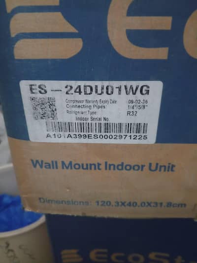brand new ecostar 2 ton AC hai use nahi kia bilkul new pack para hai