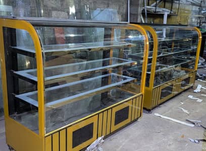 Bakery display counter, cake chiller, hot counter, salad & cash count