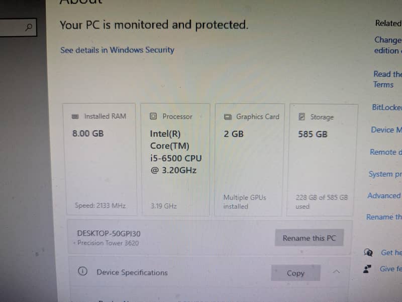 Full setup gaming PC extra large screen 5