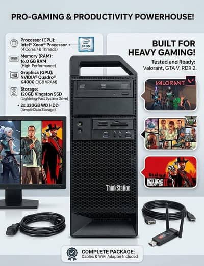 Budget Heavy Gaming PC | GTA V & Valorant Ready | 16GB RAM | SSD
