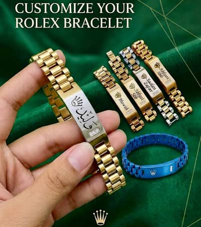 Rolex Bracelet with Name High Quality Customize any Name or logo/Desig