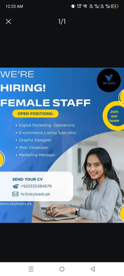 We Hire Female Staff