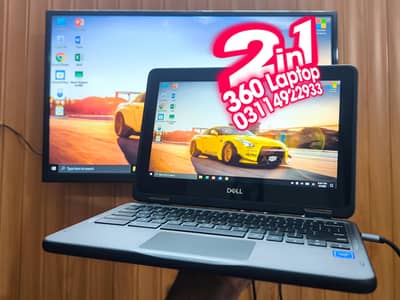 2 in 1 Laptop | Touch Screen 360 | Type C | Dual Charging Ports