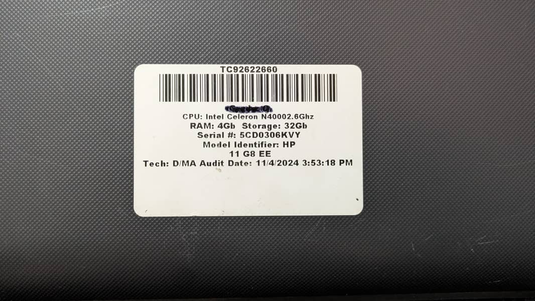 Model hp 11 g8 3