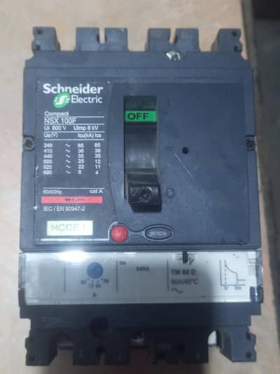 ​Schneider Electric Compact NSX100F 3-Pole MCCB Breaker