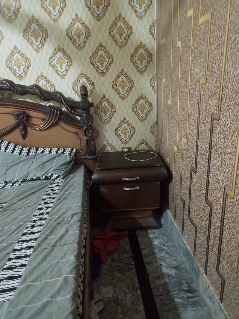 Bed with side table 3