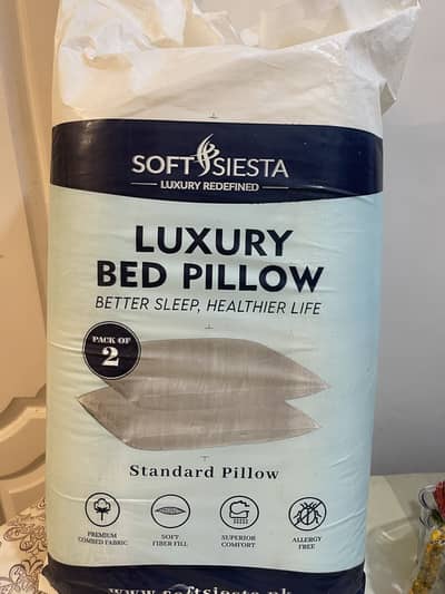 Soft Siesta Luxury Bed Pillow (Pack of 2)