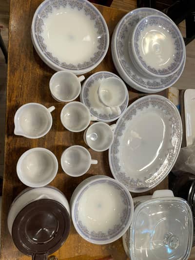 MP arcopal Dinner set 46 pieces | Marble dinner set 46pieces