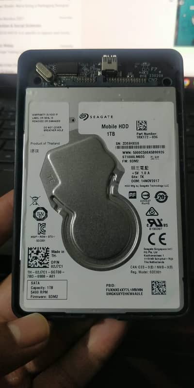 Seagate 1TB Sata Laptop Internal Hard Drive