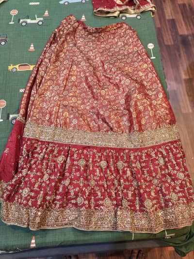 like a brand new barat dress like a new only 1 time use lahnga