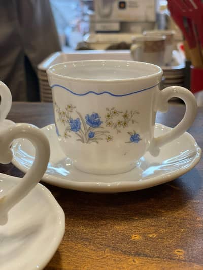 Arcopal France Cup and saucer 5piece | 5pcs cup saucer set France