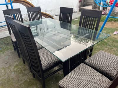 Dining Table with 8 Exective chair