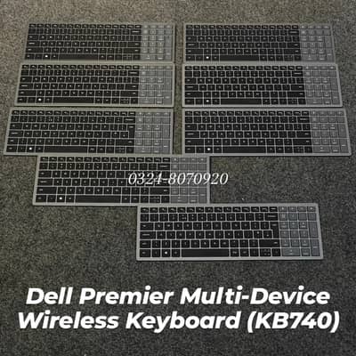 Dell KB740 Premier Multi-Device Compact Wireless Keyboard