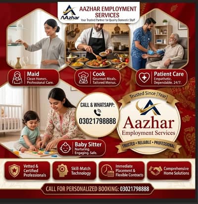 baby sitter Services in Lahore | maid available, Nanny, Cook, Driver