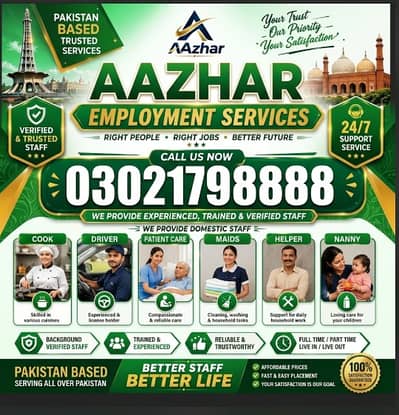 Maids , Helpers , Home cook , Chef , Couple , Maid, Driver, Caretaker