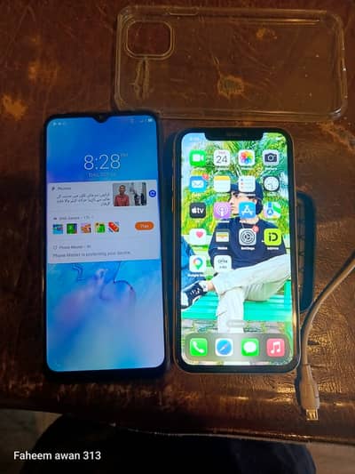 Apple iPhone XR sar infinx hot8 lite he exchange