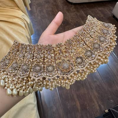 Artificial jewelry set for bridals/beidal set for now kah & walima