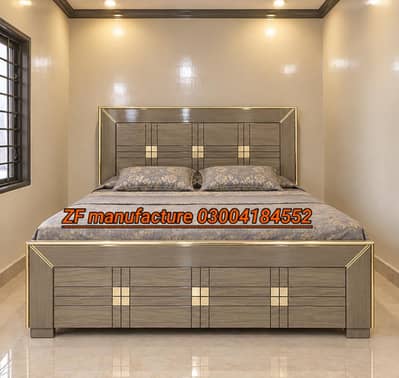 Double bed / bed set / king size bed / wooden bed / bed / Furniture