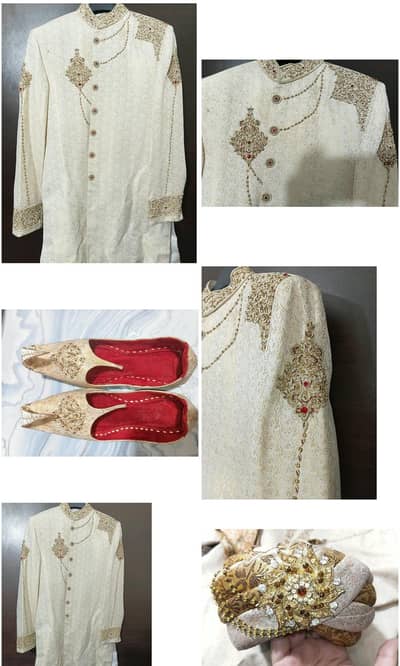 sherwani kulla plus khusaa 10 on 10 condition urgent sale