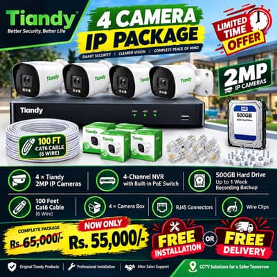 Free Installation CCTV Camera Ip Camera Wireless Cameras WiFi Camera