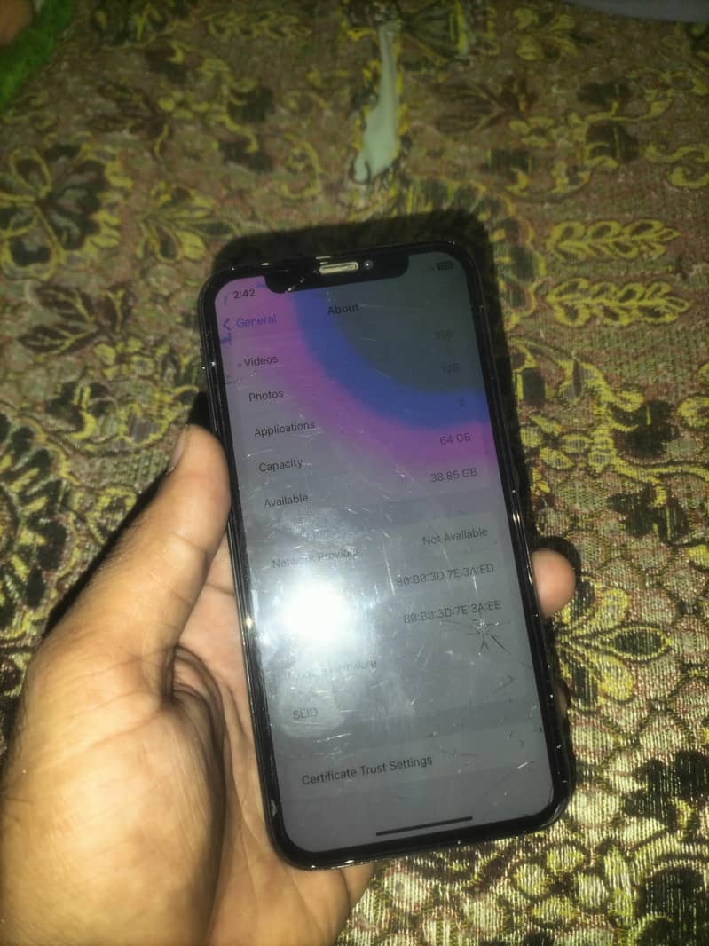 iphone x. 128. 3