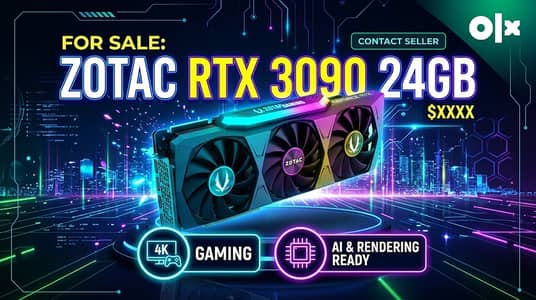 Zotac Gaming GeForce RTX 3090 24GB GDDR6X - Immaculate Condition