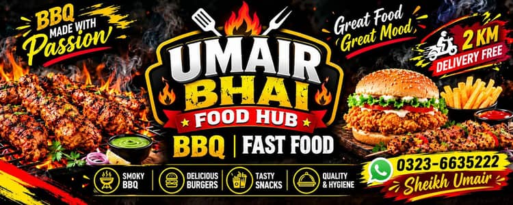 helper chaye shwarma or bbq ka kam ha