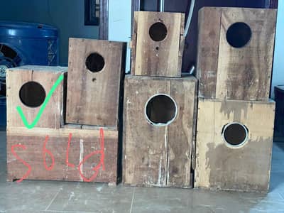 cages and boxes available