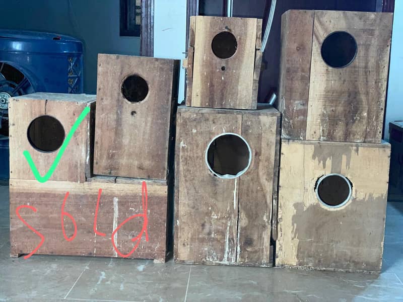 cages and boxes available 0