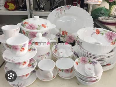 Marble dinner set 73 pice