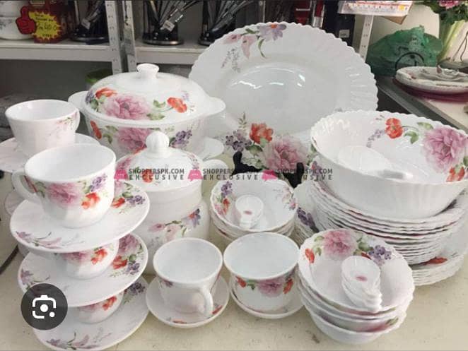 Marble dinner set 73 pice 0
