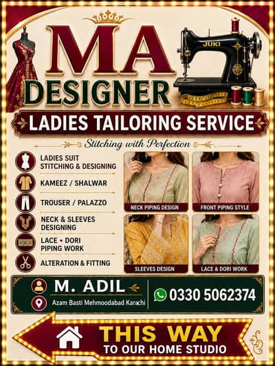 Ladies tailoring Service available for reasonable price