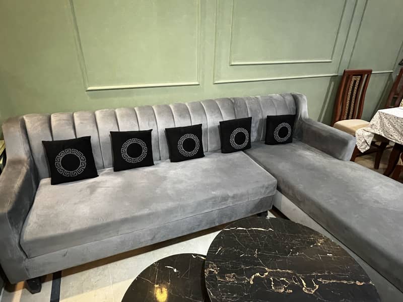 L shape sofa 0