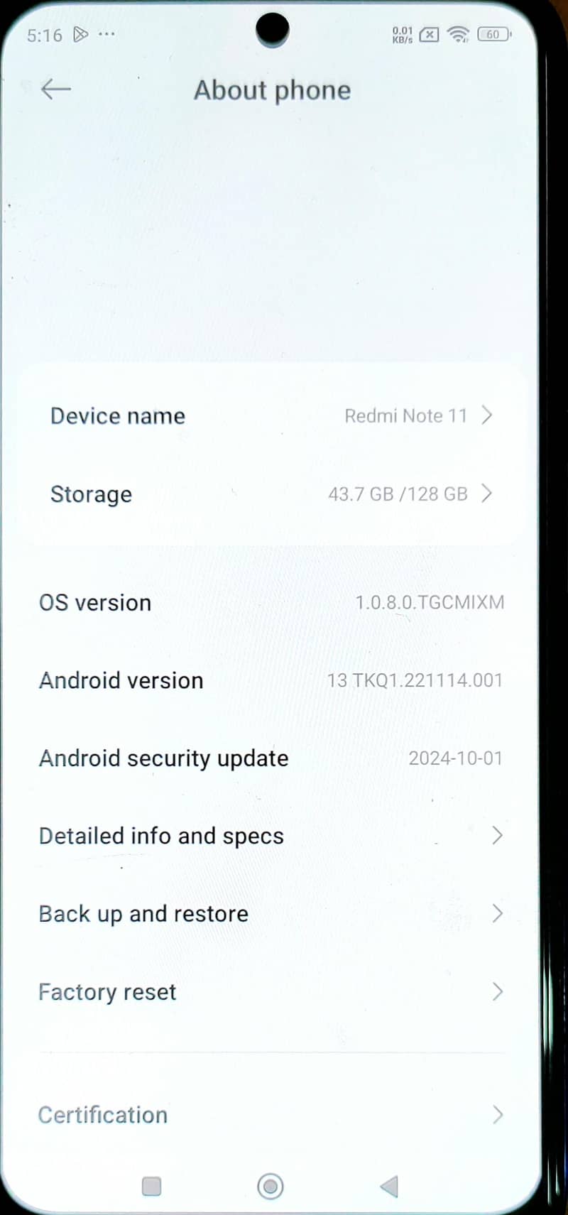 Xiaomi Redmi Note 11 9