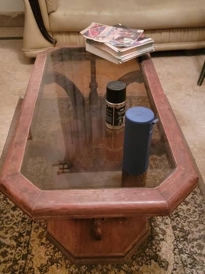 Wooden Glass Coffee/Center Table