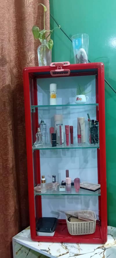 aluminum & glass shelves