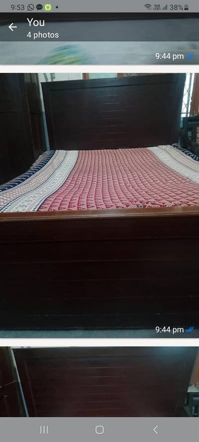Double bed withmatress