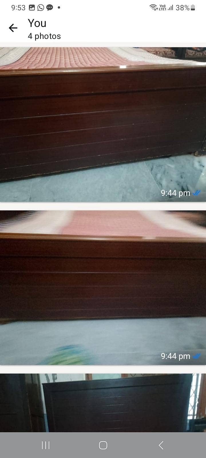 Double bed withmatress 1