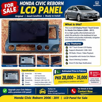 LCD Panel With Panel Farme