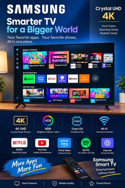 Sunday sale 75" inches Android Led tv 4k border less voice control Av
